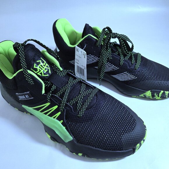 NWT Adidas x Marvel The D.O.N Issue #1 Stealth Spider-Man Black Green EF28 Shoes